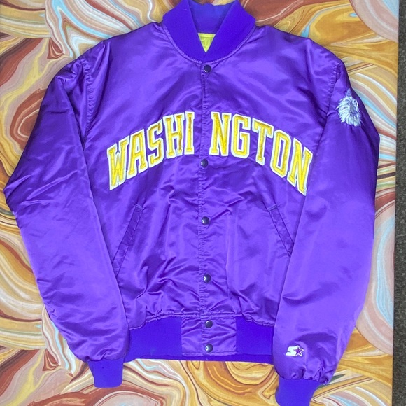 Vintage Washington Huskies Starter Jacket Large UW - Picture 2 of 10